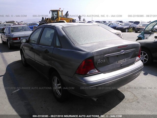 1FAFP38Z84W107932 - 2004 FORD FOCUS ZTS GRAY photo 3