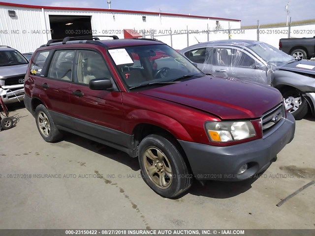JF1SG636X4G703518 - 2004 SUBARU FORESTER 2.5X RED photo 1