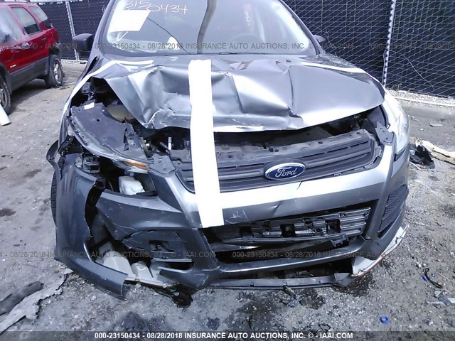 1FMCU0F75DUC34909 - 2013 FORD ESCAPE S GRAY photo 6