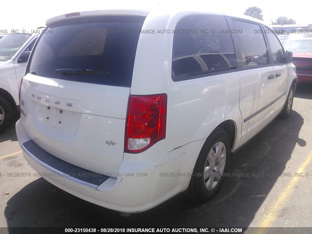 2D4JN1AG4BR644331 - 2011 DODGE GRAND CARAVAN C/V WHITE photo 4