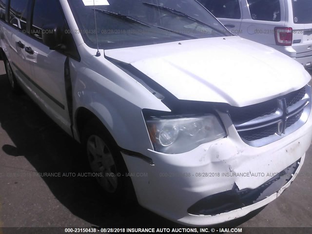 2D4JN1AG4BR644331 - 2011 DODGE GRAND CARAVAN C/V WHITE photo 6