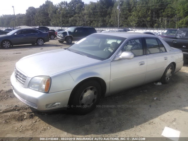 1G6KE57Y9YU222868 - 2000 CADILLAC DEVILLE DHS SILVER photo 2