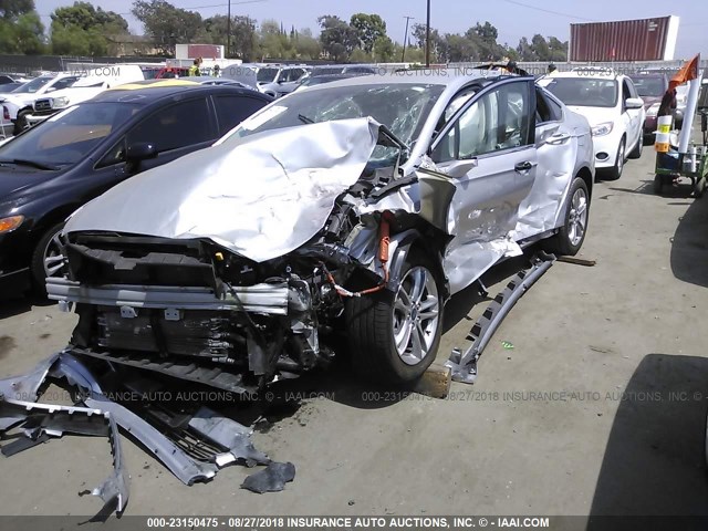 3FA6P0SU8GR320785 - 2016 FORD FUSION TITANIUM PHEV SILVER photo 2