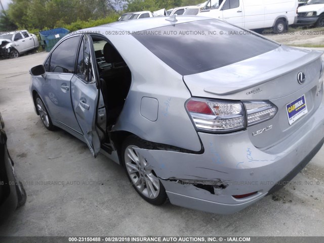 JTHBB1BA7A2014531 - 2010 LEXUS HS 250H SILVER photo 3