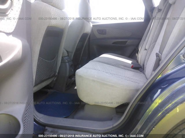 KM8JN12D95U045123 - 2005 HYUNDAI TUCSON GLS/LX BLUE photo 8