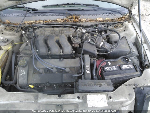 1MEHM59S93A623719 - 2003 MERCURY SABLE LS PREMIUM SILVER photo 10