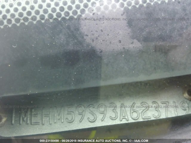 1MEHM59S93A623719 - 2003 MERCURY SABLE LS PREMIUM SILVER photo 9