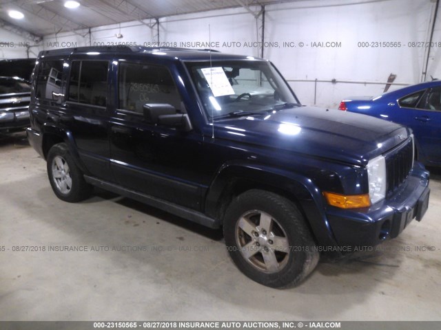 1J8HG48K76C238973 - 2006 JEEP COMMANDER Dark Blue photo 1