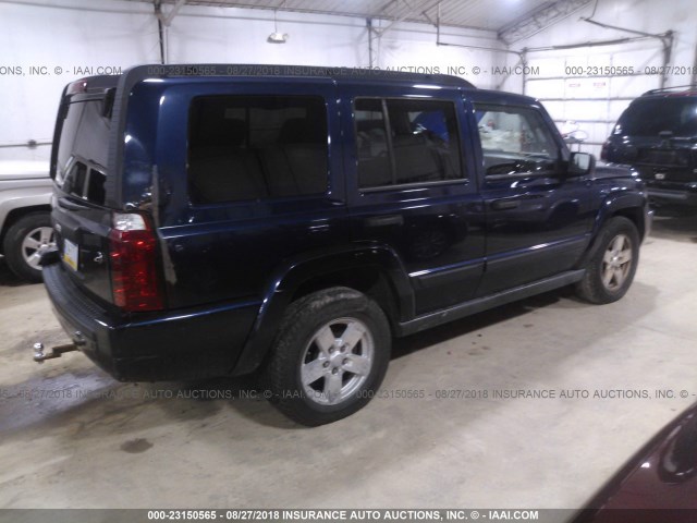 1J8HG48K76C238973 - 2006 JEEP COMMANDER Dark Blue photo 4