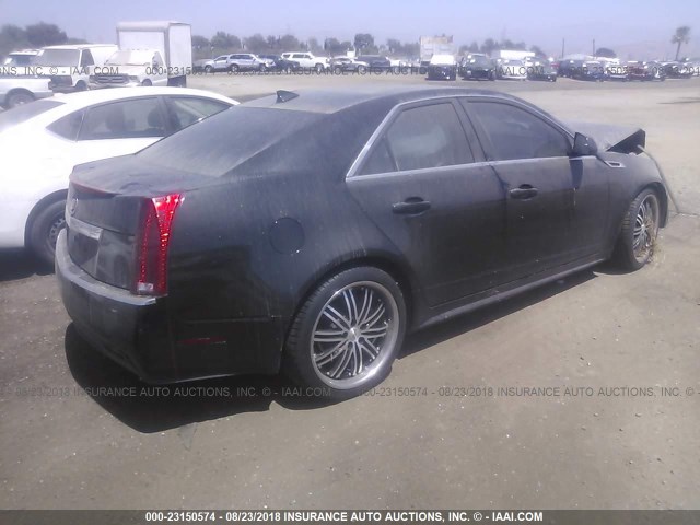 1G6DF5EY3B0138181 - 2011 CADILLAC CTS LUXURY COLLECTION BLACK photo 4