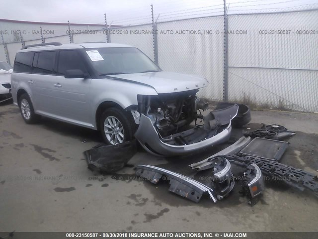 2FMGK5B84FBA10168 - 2015 FORD FLEX SE SILVER photo 1