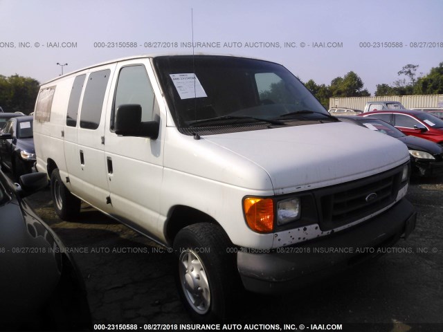 1FTNS24L96HA67206 - 2006 FORD ECONOLINE E250 VAN WHITE photo 1