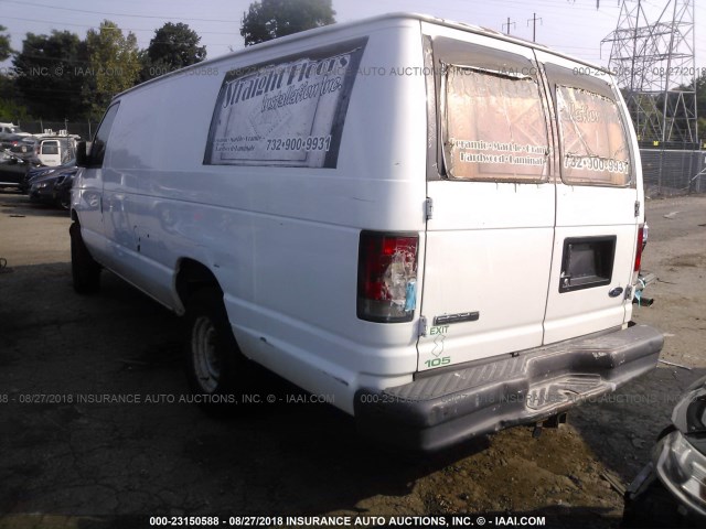 1FTNS24L96HA67206 - 2006 FORD ECONOLINE E250 VAN WHITE photo 3