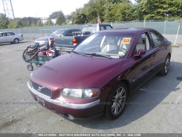 YV1RS59V842402219 - 2004 VOLVO S60 2.5T RED photo 2