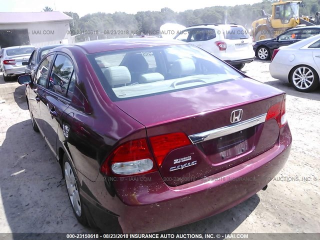 19XFA1F54BE025803 - 2011 HONDA CIVIC LX 红色 照片 3