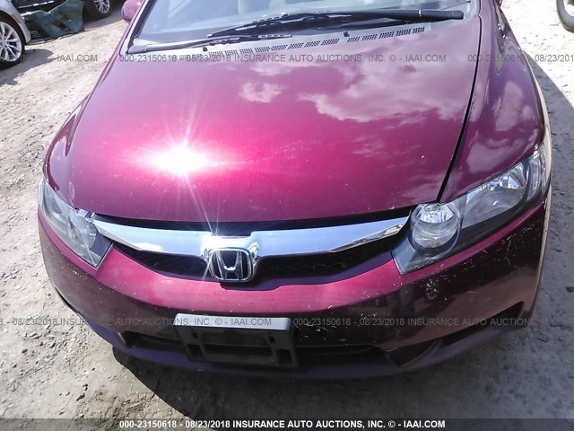 19XFA1F54BE025803 - 2011 HONDA CIVIC LX 红色 照片 6