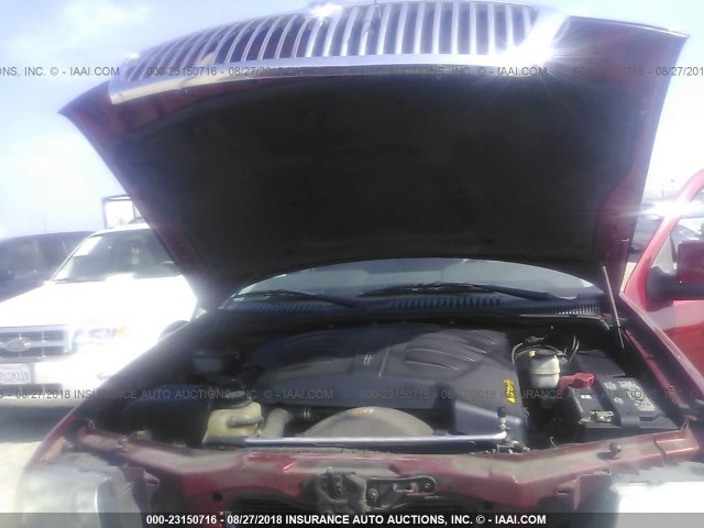 5LMEU68H65ZJ29220 - 2005 LINCOLN AVIATOR 红色 照片 10