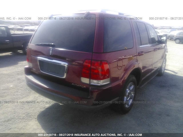 5LMEU68H65ZJ29220 - 2005 LINCOLN AVIATOR 红色 照片 4