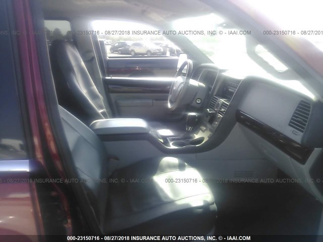5LMEU68H65ZJ29220 - 2005 LINCOLN AVIATOR 红色 照片 5
