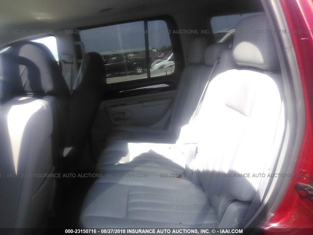 5LMEU68H65ZJ29220 - 2005 LINCOLN AVIATOR 红色 照片 8