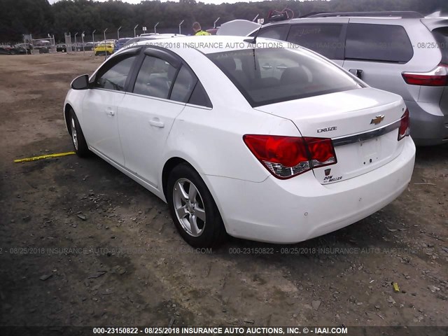 1G1PF5S93B7237347 - 2011 CHEVROLET CRUZE LT WHITE photo 3