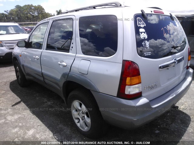 4F2YU09142KM12660 - 2002 MAZDA TRIBUTE LX/ES SILVER photo 3