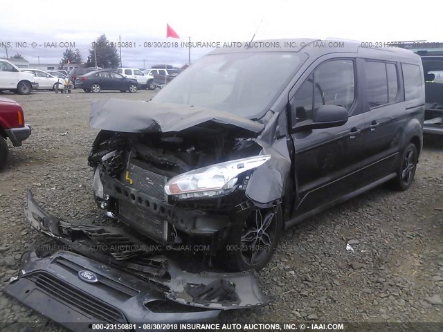 NM0GE9F76H1320063 - 2017 FORD TRANSIT CONNECT XLT GRAY photo 2