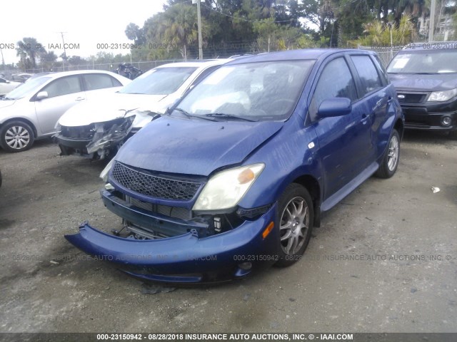 JTKKT624050122943 - 2005 TOYOTA SCION XA BLUE photo 2