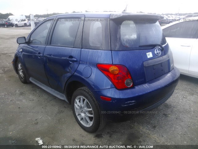 JTKKT624050122943 - 2005 TOYOTA SCION XA BLUE photo 3