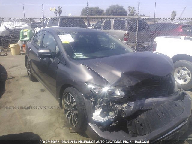 19XFB2F91FE205123 - 2015 HONDA CIVIC EXL 黑色 照片 1