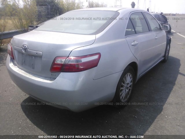 4T1BE46K37U616896 - 2007 TOYOTA CAMRY NEW GENERAT CE/LE/XLE/SE SILVER photo 4