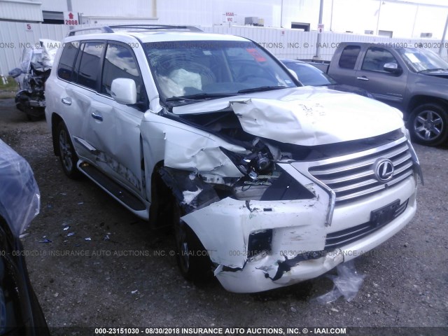 JTJHY7AX8D4119748 - 2013 LEXUS LX 570 WHITE photo 1