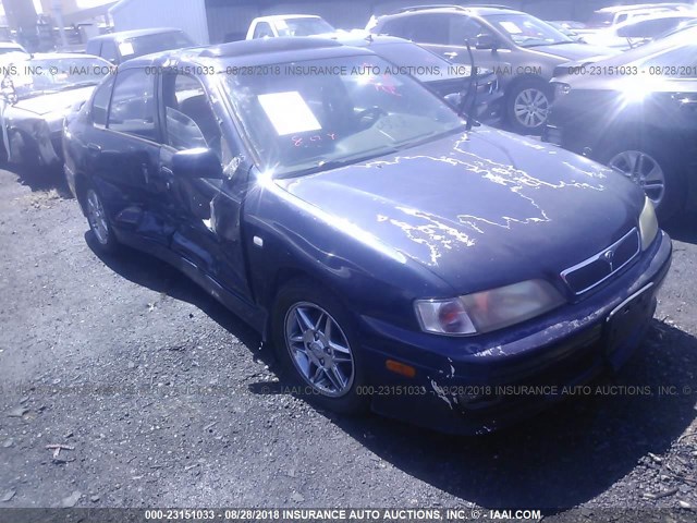 JNKCP11A51T403296 - 2001 INFINITI G20 BLUE photo 1