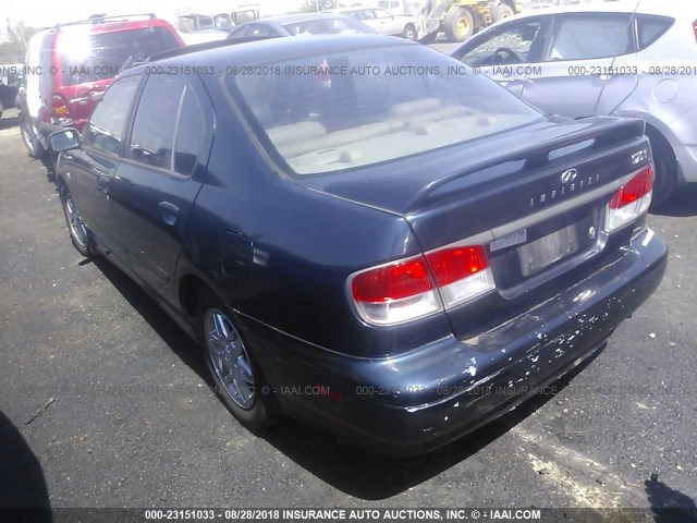 JNKCP11A51T403296 - 2001 INFINITI G20 BLUE photo 3