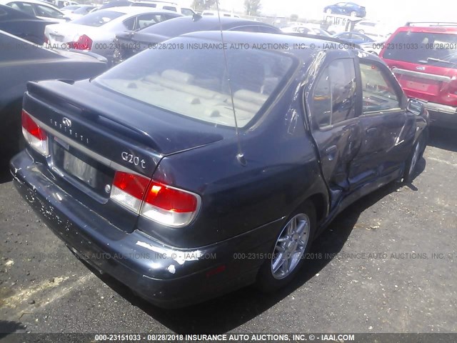 JNKCP11A51T403296 - 2001 INFINITI G20 BLUE photo 4