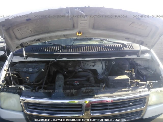 2B6HB21Y6TK177396 - 1996 DODGE RAM VAN B2500 WHITE photo 10