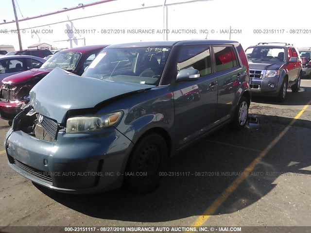 JTLKE50E081037255 - 2008 TOYOTA SCION XB Ашық көк фото 2