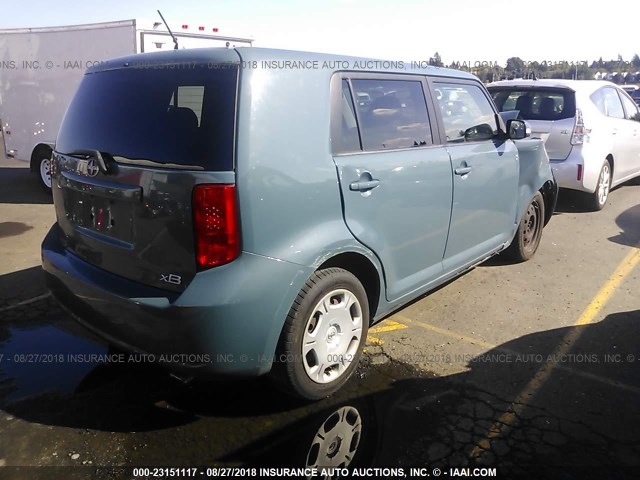 JTLKE50E081037255 - 2008 TOYOTA SCION XB Ашық көк фото 4