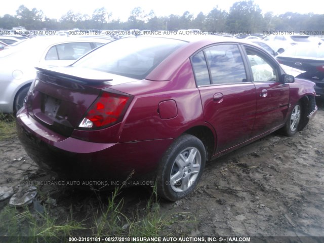 1G8AJ55F77Z148707 - 2007 SATURN ION LEVEL 2 红色 照片 4