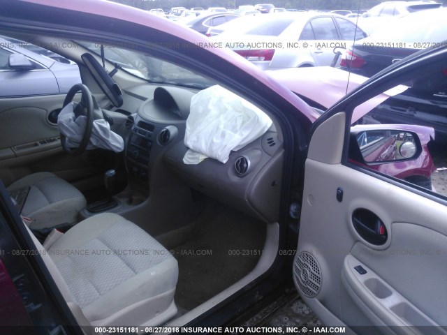 1G8AJ55F77Z148707 - 2007 SATURN ION LEVEL 2 红色 照片 5