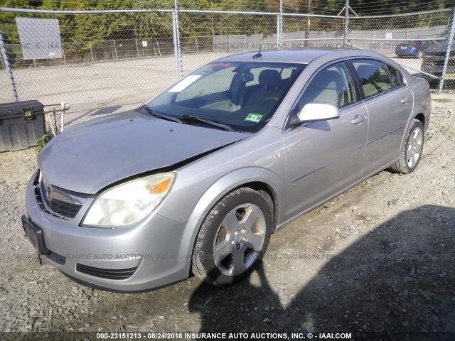 1G8ZS57N17F265558 - 2007 SATURN AURA XE SILVER photo 2