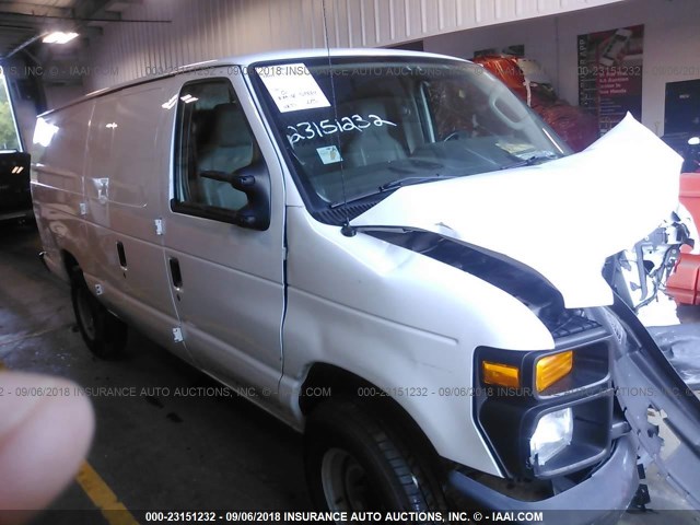 1FTSS3EL0DDB15316 - 2013 FORD ECONOLINE E350 SUPER DUTY VAN WHITE photo 1