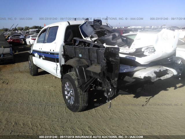 5TFAX5GN4HX093817 - 2017 TOYOTA Tacoma DOUBLE CAB/SR/SR5 WHITE photo 3