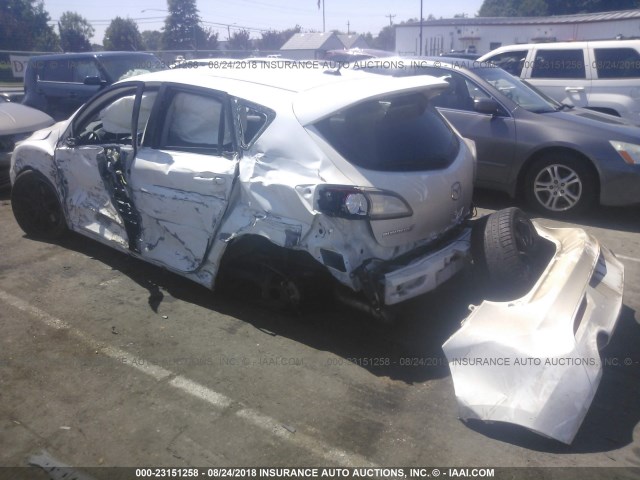 JM1BL1L39C1574221 - 2012 MAZDA SPEED 3 WHITE photo 3