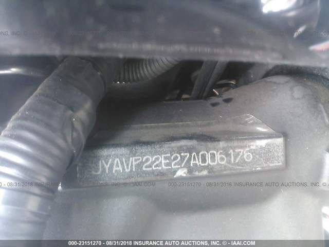 JYAVP22E27A006176 - 2007 YAMAHA XV1900 CT BLACK photo 10