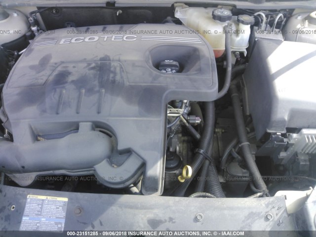 1G1ZH57B194101826 - 2009 CHEVROLET MALIBU 1LT ბეჟი ფოტო 10