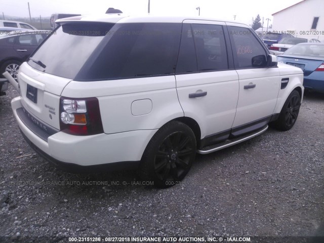 SALSF25476A937051 - 2006 LAND ROVER RANGE ROVER SPORT HSE WHITE photo 4