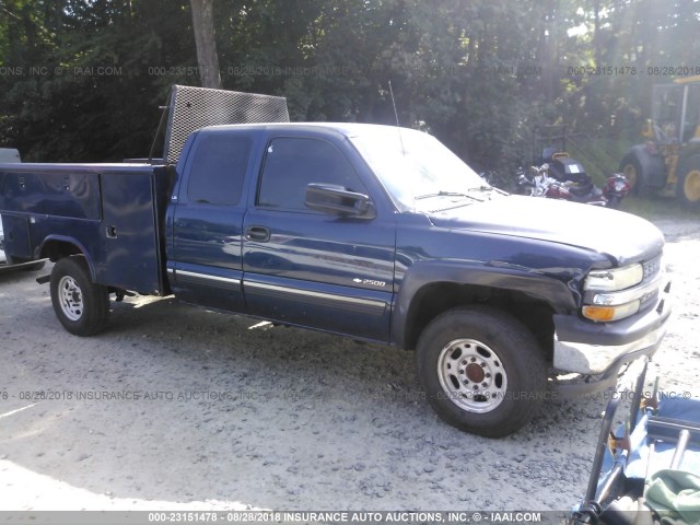 1GCGK29U8XE236791 - 1999 CHEVROLET SILVERADO K2500 BLUE photo 1