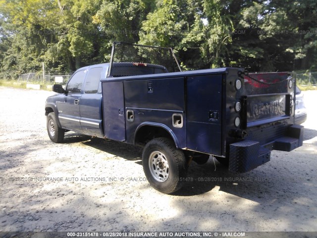 1GCGK29U8XE236791 - 1999 CHEVROLET SILVERADO K2500 BLUE photo 3