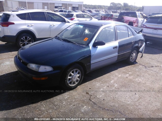 1Y1SK5285VZ429460 - 1997 GEO PRIZM LSI GREEN photo 2